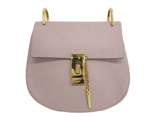 Chloe Drew Chain Shoulder Bag 3S1031-9 Pink Leather Women - Picture 3 of 13