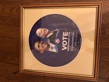 Barack Obama & Joe Biden 2008 OFFIZIELLE KAMPAGNE gerahmtes rundes Schild