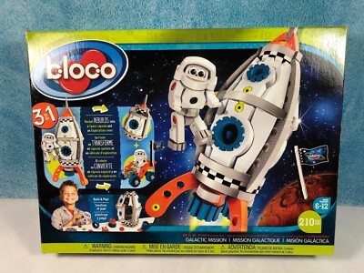 Bloco Toys Galactic Mission Foam Building Set - 210 Pieces  - Brand New in Box