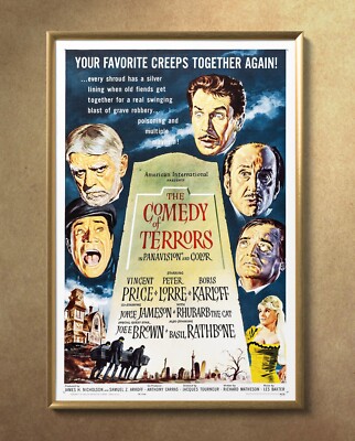 The Comedy of Terrors 1963 Movie Poster 24''x36'' Glossy Unframed 6329