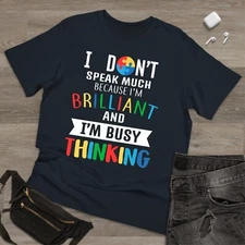 Brilliant Thinking Autism awareness TShirt Adult Kids Unisex Xmas Puzzle Tee Top