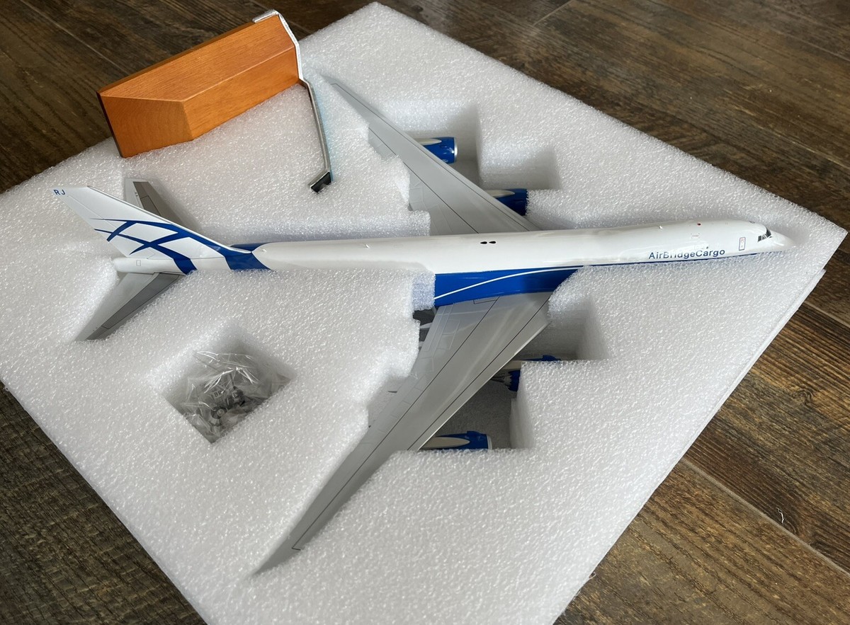 航空機・ヘリコプター Gemini200 Air bridge cargo B747-8F Highly detailed Gemini Jets diecast model airplane Air