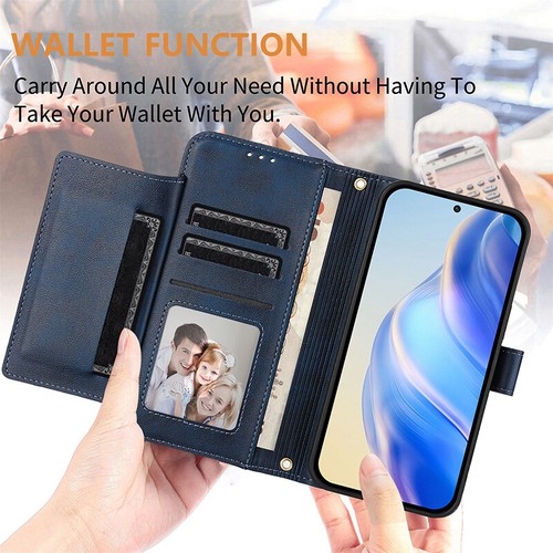 For Samsung A56 A36 A54 A55 A35 Luxury Leather Zipper Purse Wallet Case Cover - Picture 28 of 50