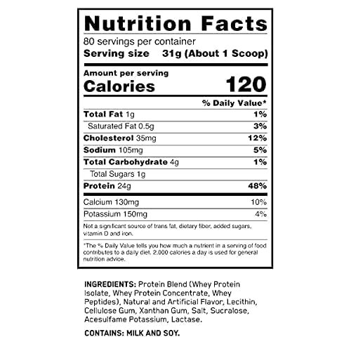 Optimum Nutrition Gold Standard 100% Whey Protein Vanilla Ice Cream, 80 Servings - Picture 3 of 9