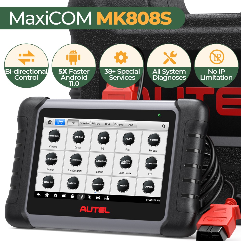 Scanner OBD2 Autel MK808S PRO pour maintenance électronique et TPMS