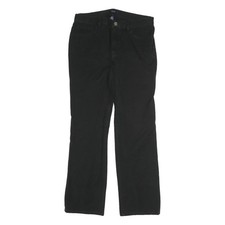 Chaps Pantalons Droits Classiques En Mélange De Coton Noir Regular W32 L28