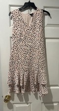 New Ann Taylor Cream Polka Dot Dress, size 2