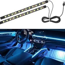 Car Led Ambient Lighting Strip Light Neon Interior -blue-cigarette Lighter