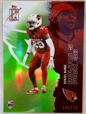 2025 Topps Signature Class- Denzel Burke #165  Cardinals - Lime Green /175 (RC)
