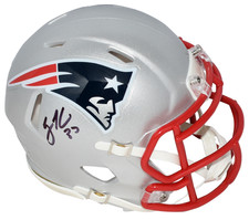 RODNEY HARRISON SIGNED NEW ENGLAND PATRIOTS SPEED MINI HELMET BECKETT