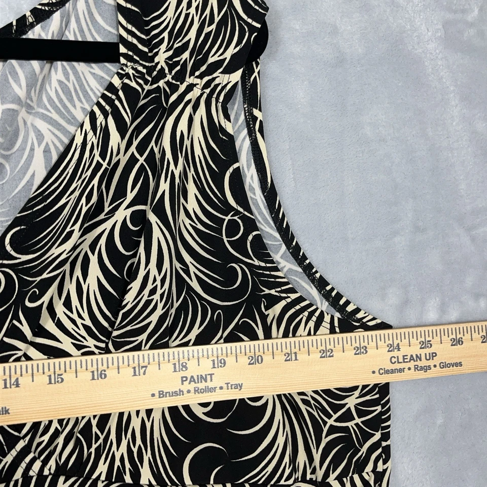 J.T.B. Babydoll Mujer Sin Mangas Elástico Estampado Negro Top Talla 3X Whimsigoth Foto 3 de 4