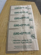 5X  Vorwerk Tiger FILTERTÜTEN 250 251 kompatibel EURO PLUS