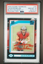 2024 Panini Clearly Donruss - Jalen McMillan Black Galactic 1/1 Auto #79 RC