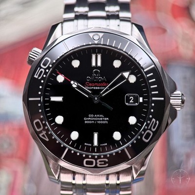 Omega Seamaster Diver 300 M 41MM Black Dial Ceramic Bezel with Box and Papers