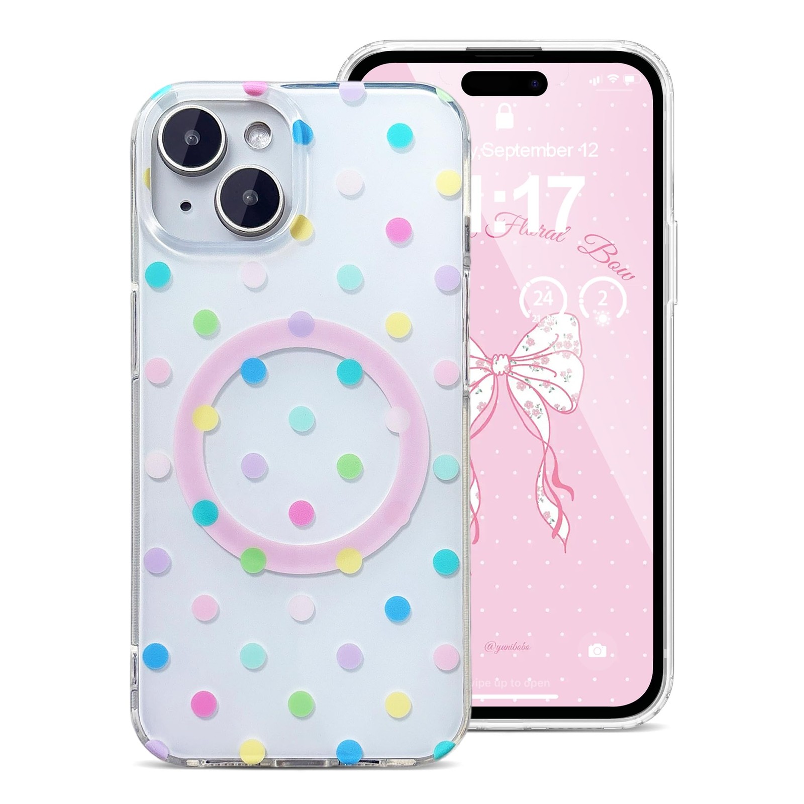 Coque Magnétique pour iPhone 14 Coque Compatible Induction en Silicone - 2