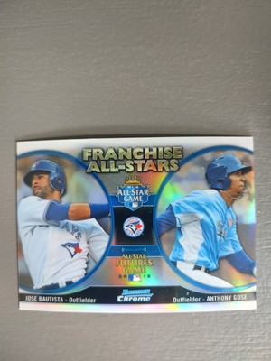 2012 Bowman Chrome Franchise All-Stars Jose Bautista Anthony Gose Jays #FAS-BGO