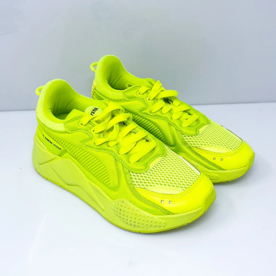 Puma Womens RS X 371983-03 Yellow Running Shoes Sneakers Size 6.5 - Image 2 of 4