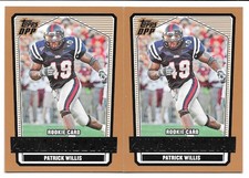 PATRICK WILLIS ROOKIE PAIR 2007 TOPPS DPP 105 SAN FRANCISCO 49ERS OLE MISS REBEL