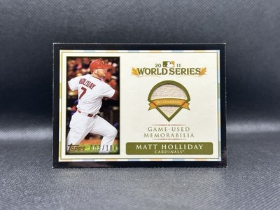 Topps 2012 World Series Champions Matt Holliday Game-Used Memorabilia Card /100