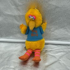 Vintage Big Bird Sesame Street Hasbro Softies Plush 80s