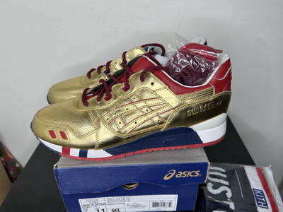 Asics Ronnie Fieg KITH Gel-Lyte III Olympic Gold USA Size 11 GL3