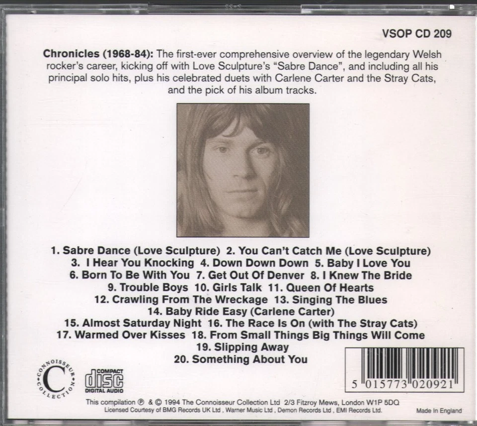 Dave Edmunds Chronicles CD Europe Connoisseur Collection 1994 VSOPCD209 - Bild 2 von 2