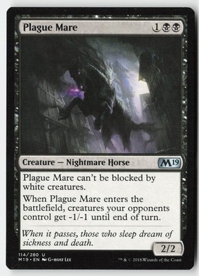 Plague Mare #114 (NM) Core Set 2019 M19 Magic MTG