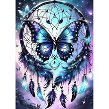 Butterfly Diamond Painting Kits for Beginners Adults,5D DIY Dreamcatcher