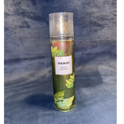 Bath & Body Works Waikiki Beach Coconut Fine Fragrance Mist 8 fl oz (1/2 full)