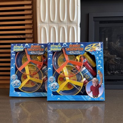 2 Vintage Imperial Toy  Miracle Bubbles Bubble Helicopter Set 2 Sets in one box