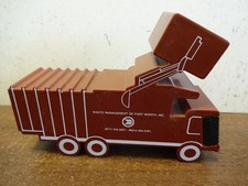 RARE VINTAGE WASTE MANAGEMENT OF FORT WORTH GARBAGE TRUCK PAPERWEIGHT CLOCK