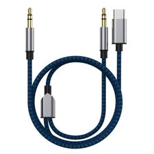 Compactly Type C To 2x3.5mm Audios Cord For Travel Car Headphones Sharing