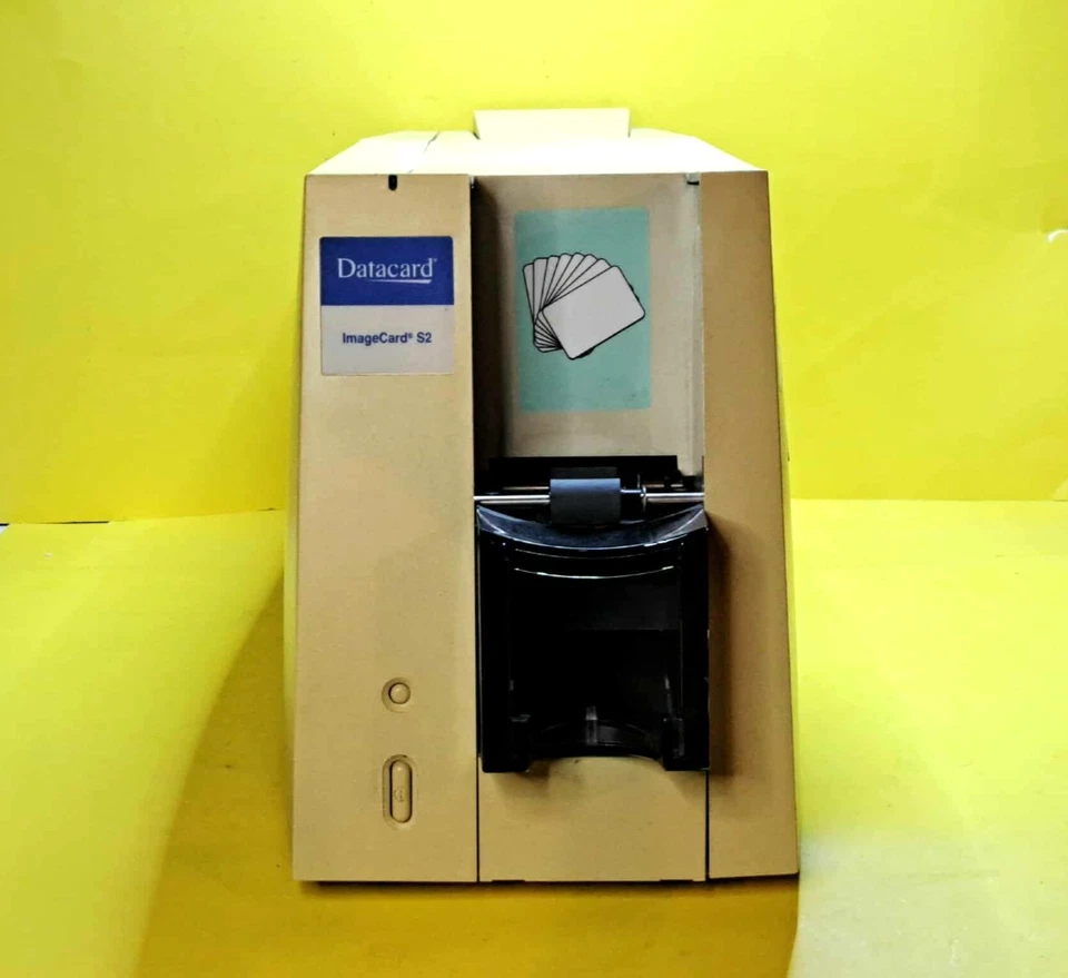 ⚡UNTESTED BUT POWER ON⚡DATACARD IMAGECARD SELECT ID CARD PRINTER S2 557660-008^^ - Image 2 of 4