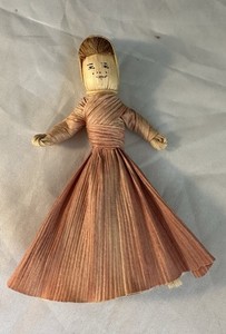 Vintage Amish Corn Husk Craft Doll