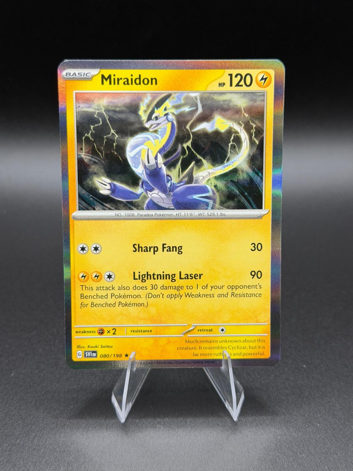 Miraidon 080/198 Rare Scarlet & Violet Holo - LP