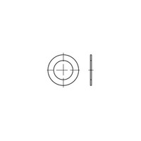 DIN 988 Passscheibe Stahl 1.4301 8X14X0,5Mm Tol. ISO 4759-3/A-B 1000 Stk