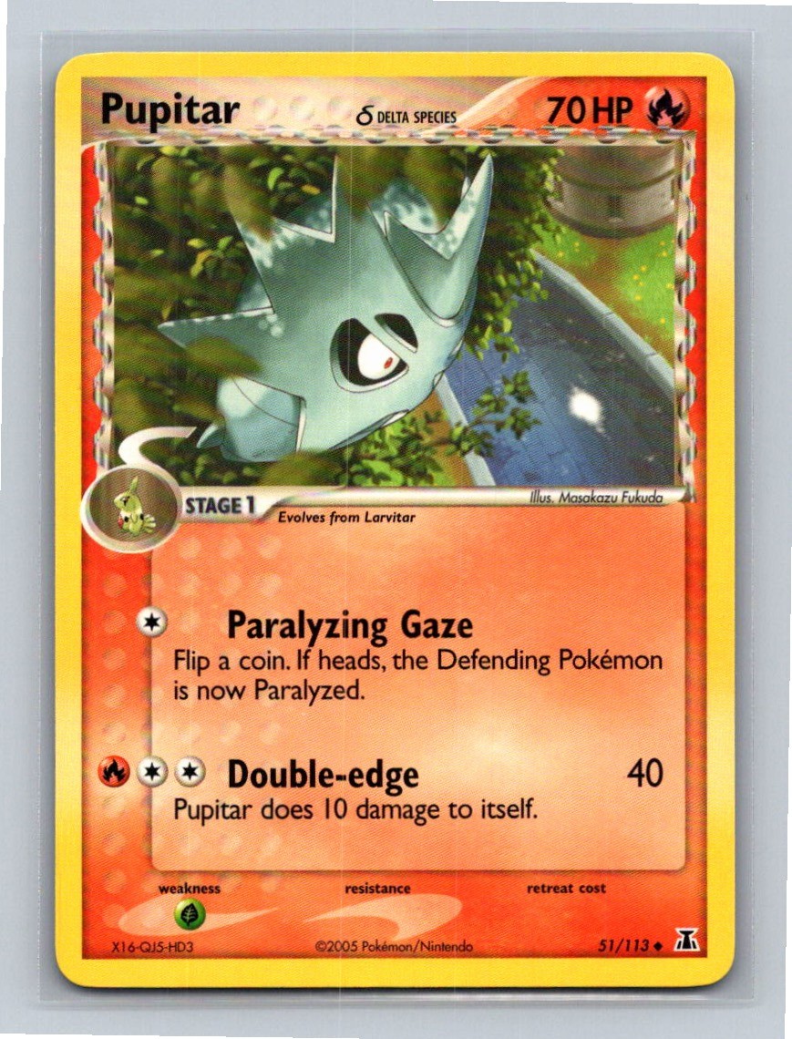 Pupitar (Delta Species) 51/113 Delta Species Uncommon NM