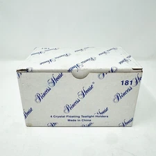 NEW Princess House Heritage Crystal Tealight Floating Holders Set Of 4 NIB #181