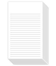 White Ruled Vertical Index Note Cards 3x5 Inches 100 Sheets per Pack
