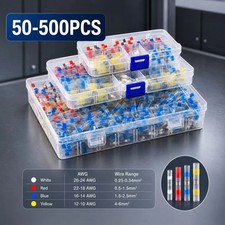 500/200PCS Waterproof Solder Stick Seal Sleeve Heat Shrink Butt Wire Connectors