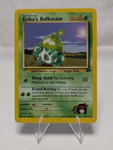 Erika's Bulbasaur 39/132 Gym Challenge Regular - Vintage Pokemon TCG - NM