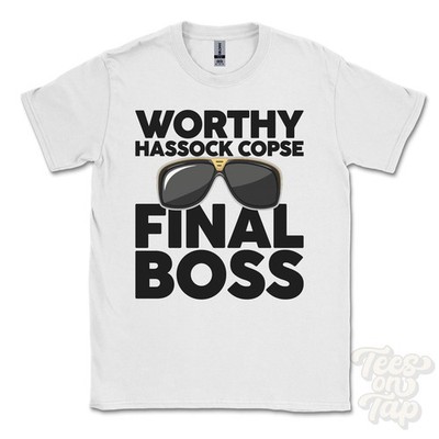 WORTHY HASSOCK COPSE FINAL BOSS T-SHIRT funny xmas gift east dean hampshire
