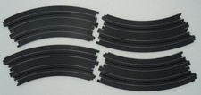 AURORA TOMY AFX 12" 1/8 CURVE TRACKS  4 PC EXC-MINT  WORKS W/ RACEMASTERS, AW