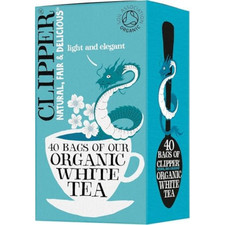 Clipper Organic White Tea Bags | 40 Bags of White Tea from China, FAST DELIVERY 0.07 per strip