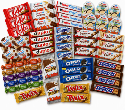 Mega Schokoladen Box/ mit marken Schokolade / Geschenkebox/ über 56 teile