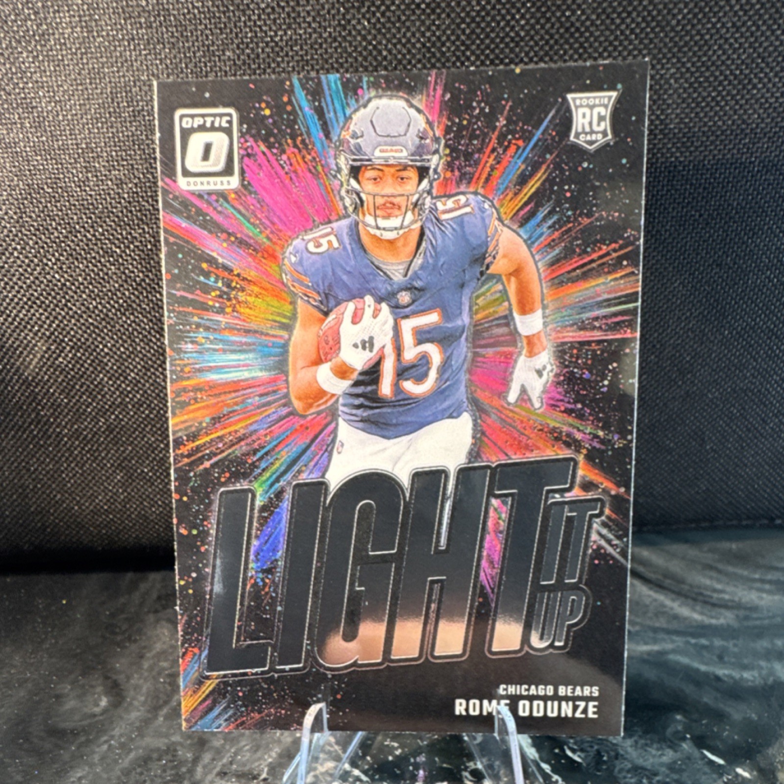 2024 Panini Donruss Optic Light It Up Rookie Insert Rome Odunze #10 Bears NFL