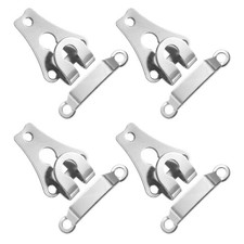 4 Set 13mm Metal Hooks  Eyes Closure Set Silver Sewing Clasp for Clothing