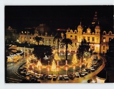 Postcard Le Casino et le Café de Paris Illuminé à Giorno Monte Carlo Monaco