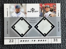 🔥ROGER CLEMENS MIKE PIAZZA 2003 UD GAME USED 2000 WORLD SERIES DIRTY BASES!🔥