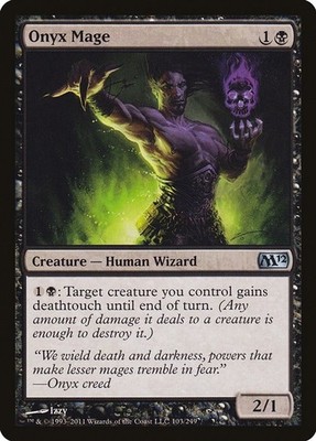 Onyx Mage Magic 2012 (M12) MTG 103 LP